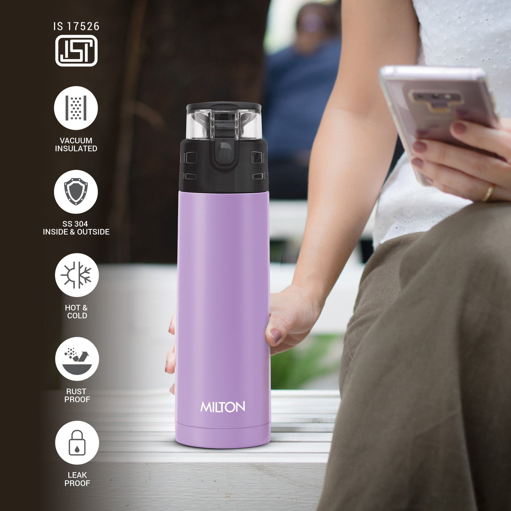 Atlantis Thermosteel Water Bottle (Milton)