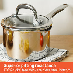 Meyer Select Stainless Steel 5-Piece Cookware Set (Gas and Induction Compatible)