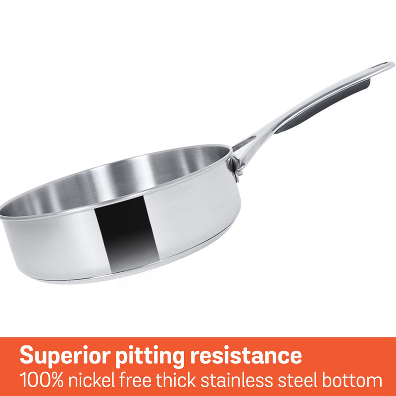 Meyer Select Stainless Steel Sauteuse 20cm (Induction & Gas Compatible)