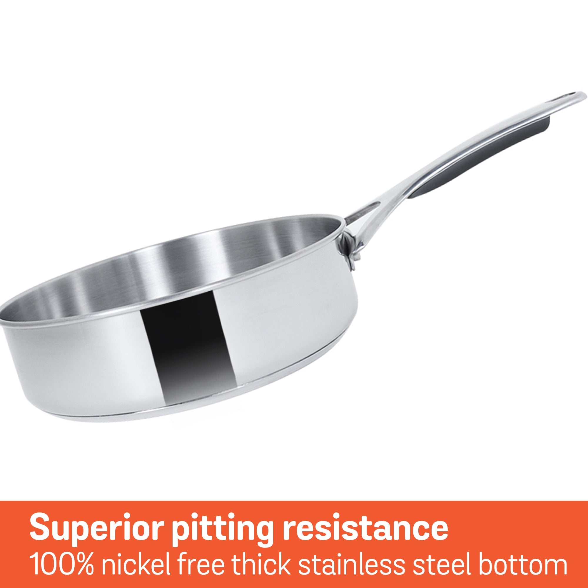 Meyer Select Stainless Steel Sauteuse 24cm (Induction & Gas Compatible)