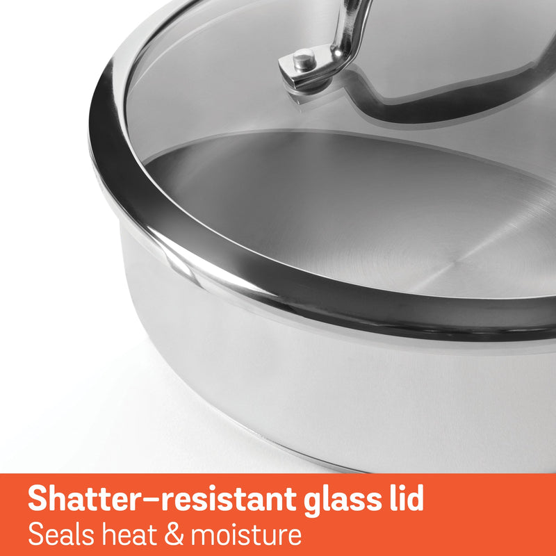 Meyer Select Stainless Steel Sauteuse 24cm (Induction & Gas Compatible)
