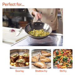 Meyer Select Stainless Steel Frypan 26cm (Induction & Gas Compatible)