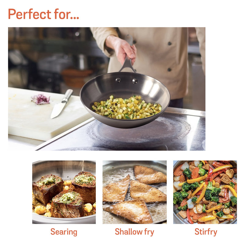 Meyer Select Stainless Steel Frypan 26cm (Induction & Gas Compatible)