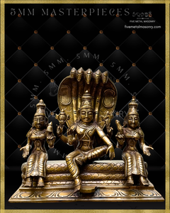 Vaikunta Narayana Panchaloha Bronze Icon Set - 7"-  Masterpieces Collection