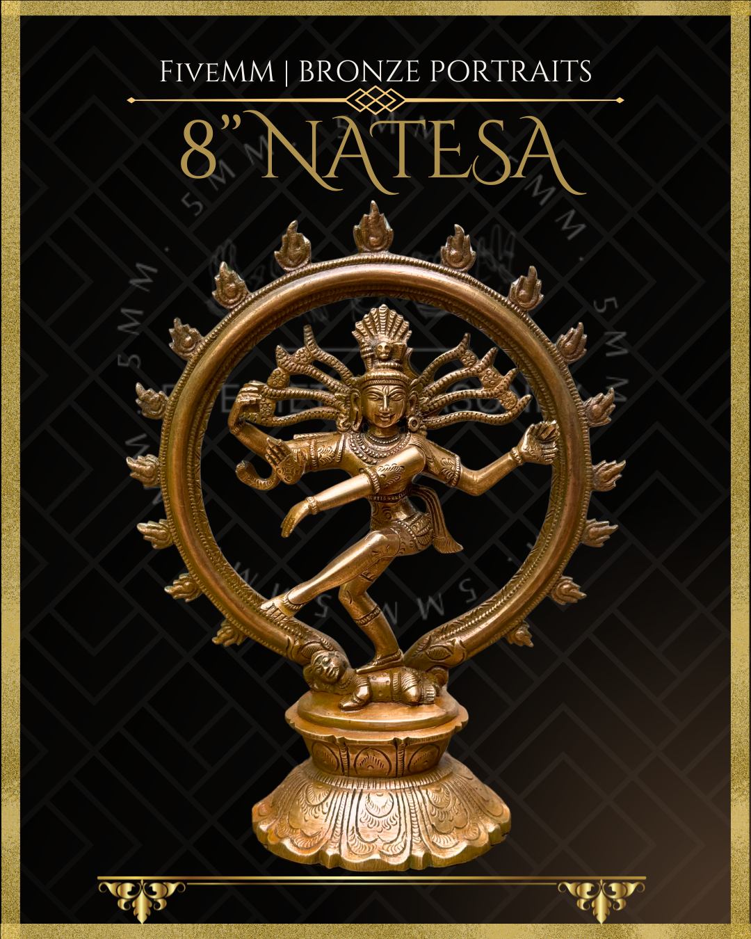 Nataraja Panchaloha Bronze Icon - 8"