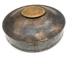 Bhunes Brass Antqiue Urli Ethnic Traditional Bowl,Silver, 4 Inch, 1 Piece