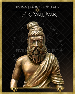 Thiruvalluvar- Tamil Poet and Sage Panchaloha Bronze Icon - 5"