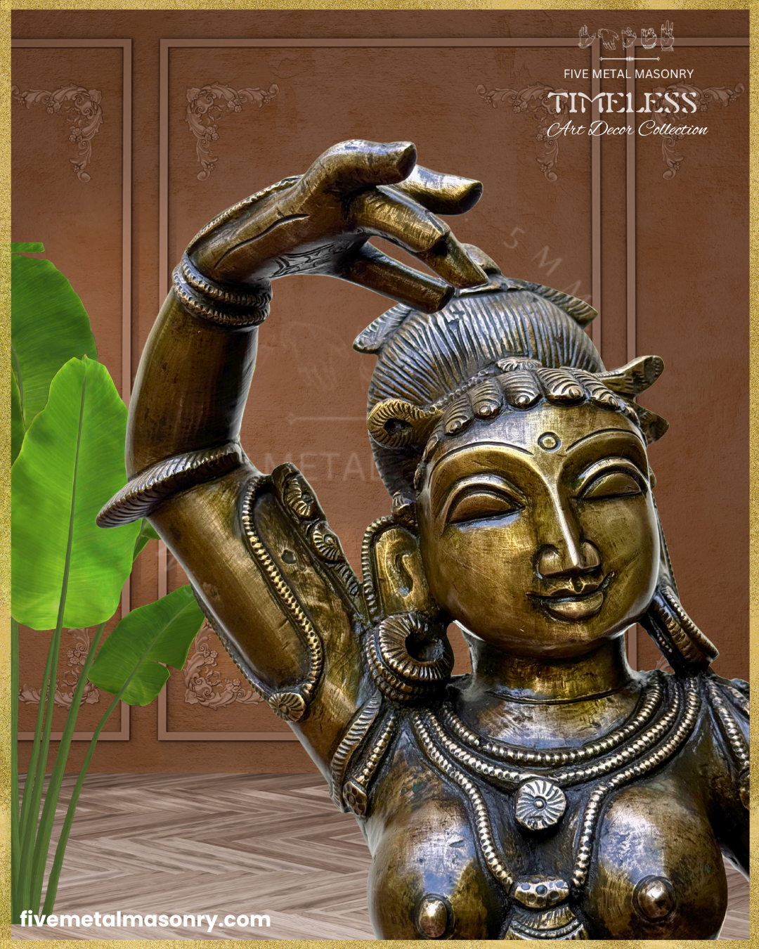 Darpana Sundari  Panchaloha Bronze Icon - 24"- Timeless Collection