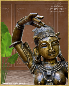 Darpana Sundari  Panchaloha Bronze Icon - 24"- Timeless Collection