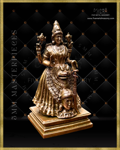 Kollur Mookambika  Panchaloha Bronze Icon - 5"-  Masterpieces Collection