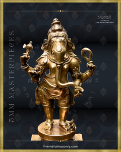 Thiruvanaikaval Ganesha  Panchaloha Bronze Icon - 6" - Masterpieces Collection