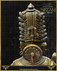 Shiva’s Bust Panchaloha Bronze Icon - 8"- Sirpam Collection | Made to Order