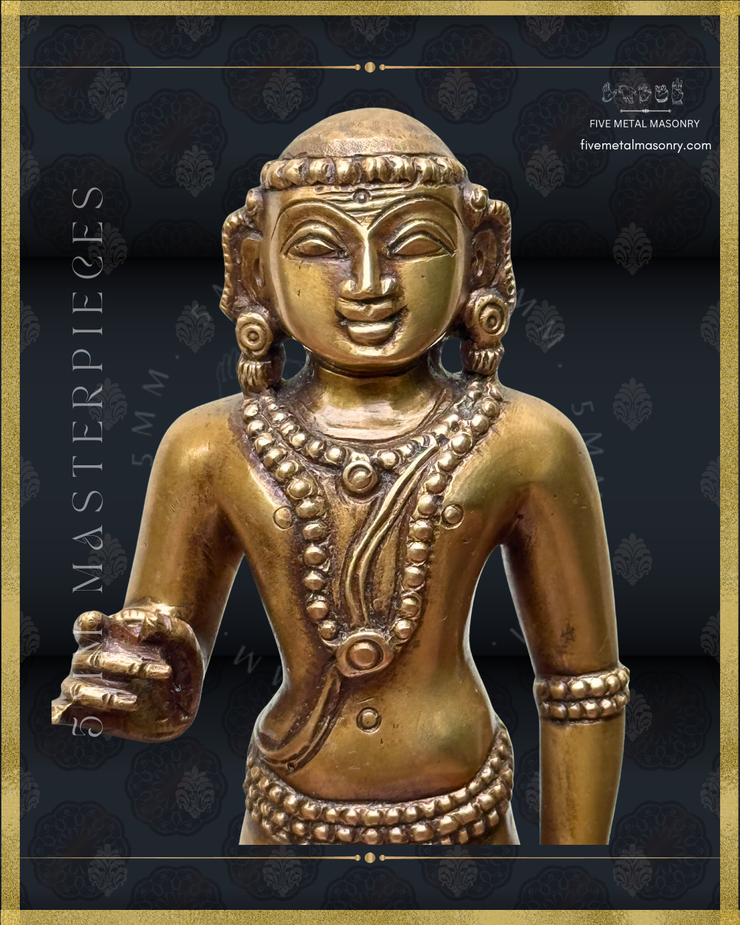 Dhandayudhapani Murugan Panchaloha Bronze Icon - 13" with arch - Masterpieces Collection