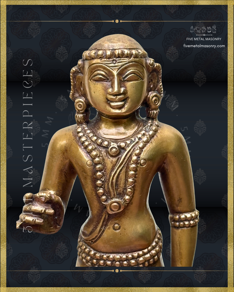 Dhandayudhapani Murugan Panchaloha Bronze Icon - 13" with arch - Masterpieces Collection