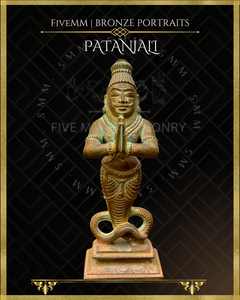 Vyghara-pada and Patanjali Panchaloha Bronze Icon Set - 6"
