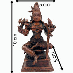 Bhunes Copper Raja Rajeshvari Idols, Rajarajeshwari Silai, Tripura Sundari Ji Ki Murti, Lalita Devi, Kamakshi, Meenakshi,Gold, 4 Inch, 1 Piece