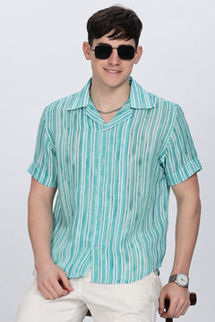 Regular Fit Printed Casual Shirt Retro Men-1
