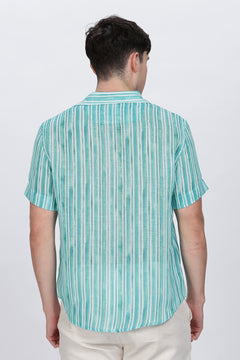 Regular Fit Printed Casual Shirt Retro Men-5