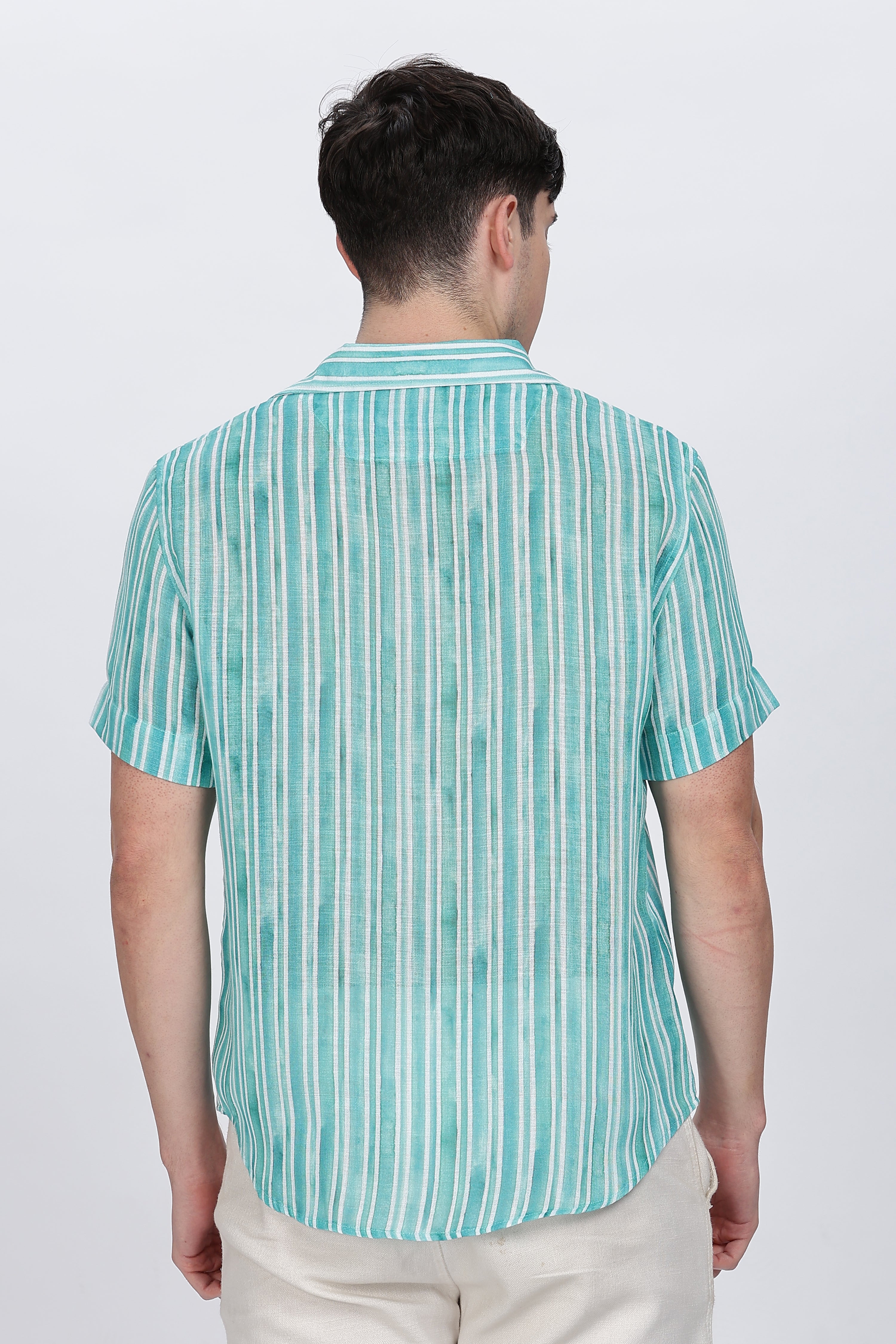 Regular Fit Printed Casual Shirt Retro Men-5