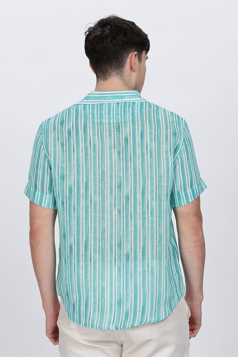 Regular Fit Printed Casual Shirt Retro Men-5