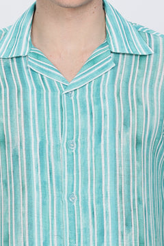 Regular Fit Printed Casual Shirt Retro Men-8