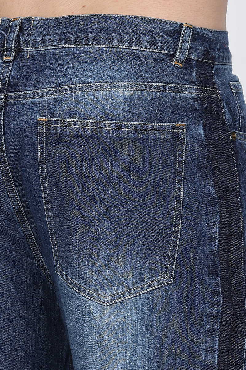 Relaxed Fit Blue Jeans – Bell Bottom | Flared Cut 1970 Retro Men-5