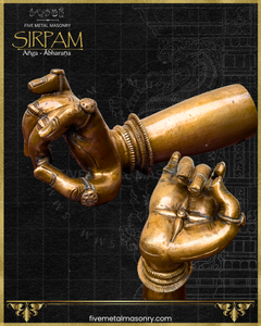 Hasta/Mudra Panchaloha Bronze Icon Set - 10" and 8" - Sirpam Collection