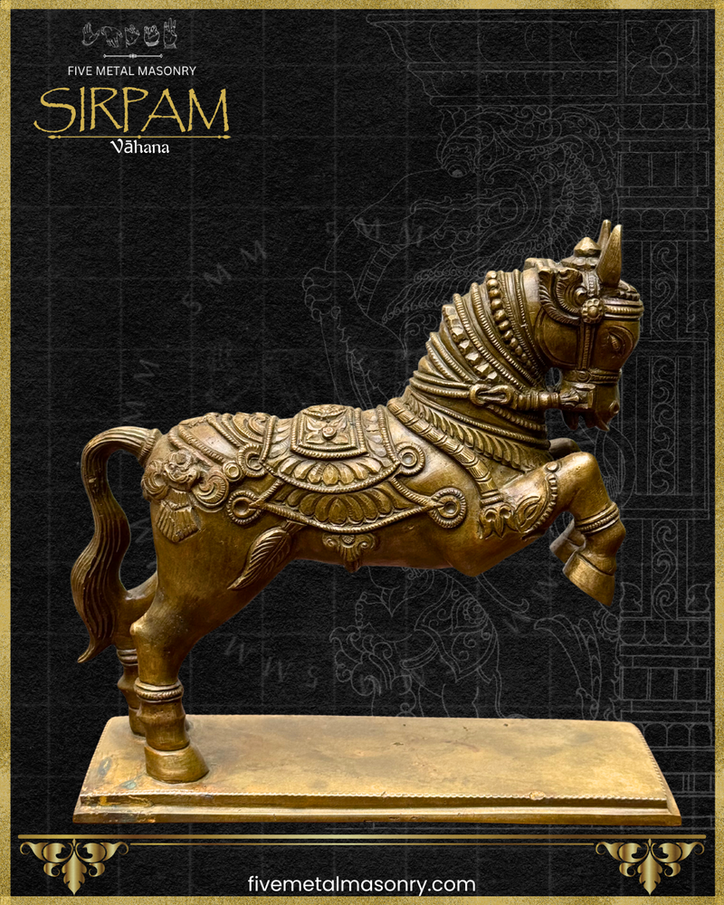 Asva:Horse Panchaloha Bronze Icon - 9" - Sirpam Collection