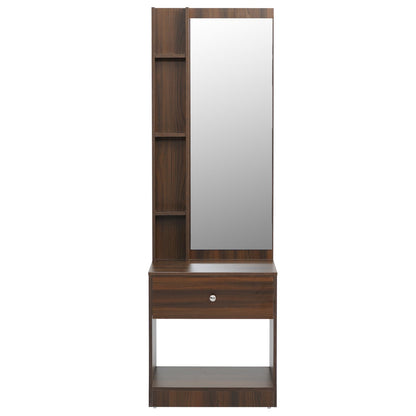 Nilkamal Bergen Dresser with Mirror (Classic Walnut)