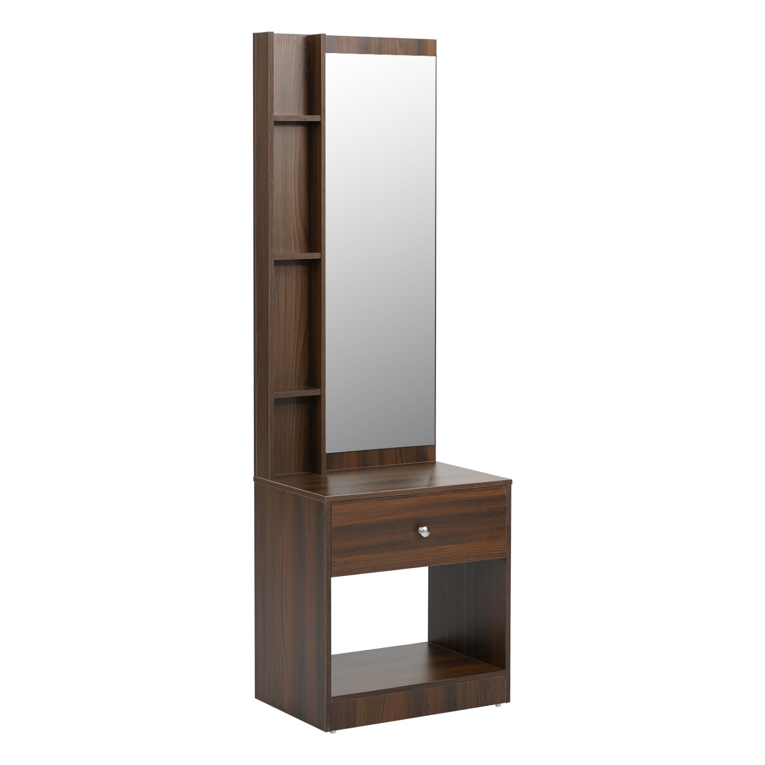 Nilkamal Bergen Dresser with Mirror (Classic Walnut)