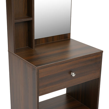 Nilkamal Bergen Dresser with Mirror (Classic Walnut)