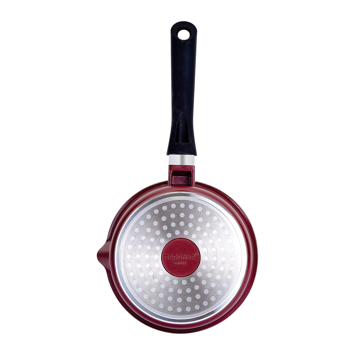 Bergner Scarlett Cast Aluminium Non-Stick Saucepan with Glass Lid (16cm)