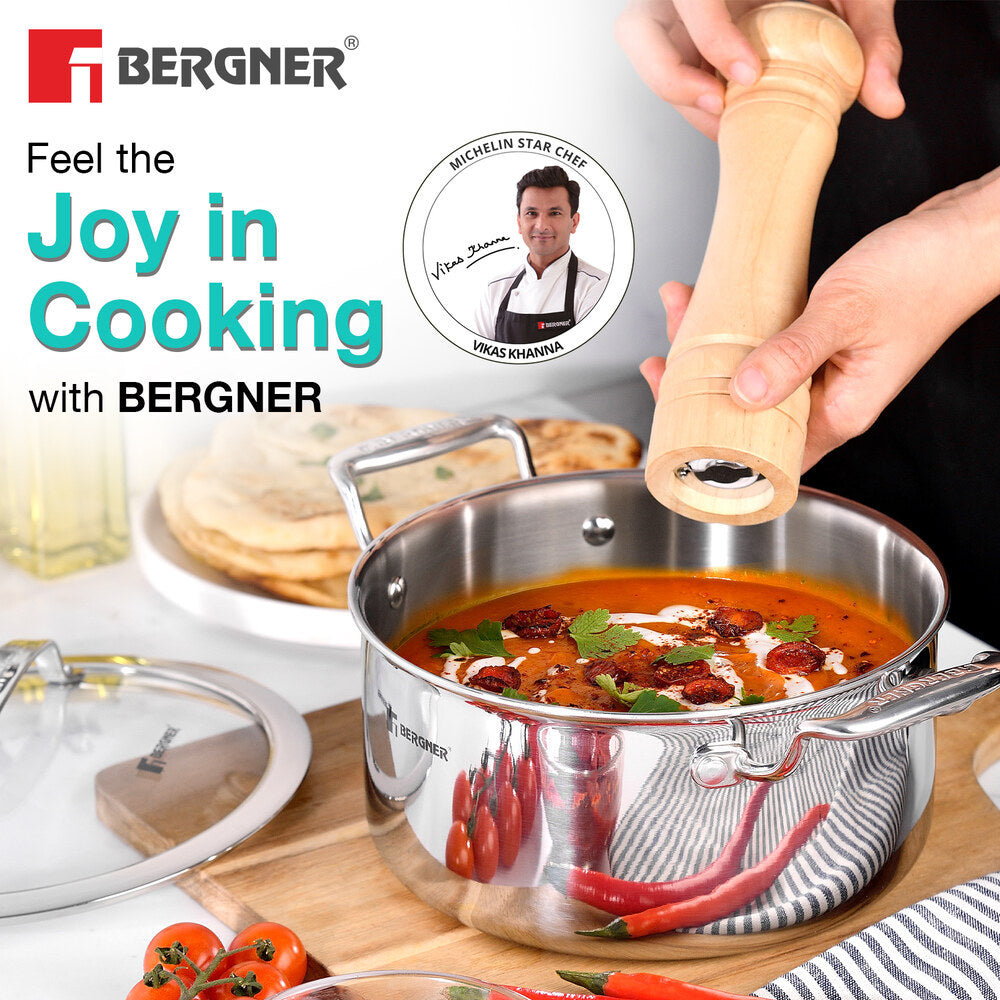 Bergner Hi-Tech Giro X Ceramic 20cm (3L) Casserole - Induction Bottom