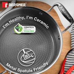 Bergner Hi-Tech Giro X Ceramic 20cm (3L) Casserole - Induction Bottom