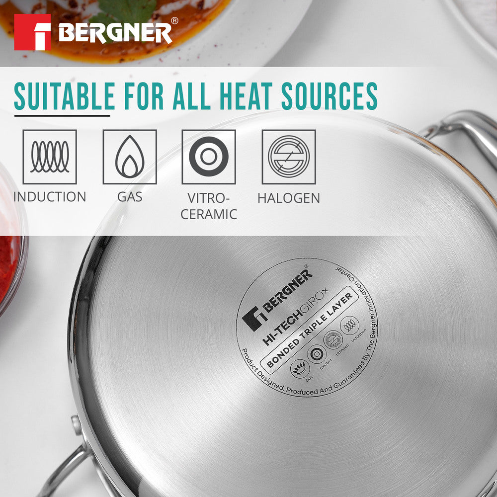 Bergner Hi-Tech Giro X Ceramic 28cm (8.2 L) Casserole - Induction Bottom