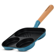 Bergner Excalibur Light Cast Iron 18cm Breakfast Pan - Induction Bottom, Blue
