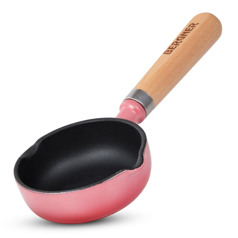 Bergner Excalibur Light Cast Iron 12cm / 200ml Tadkapan - Induction Bottom, Pink