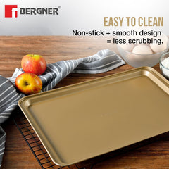 Bergner Cento Carbon Steel Rectangle Cookie Sheet 37x26cm