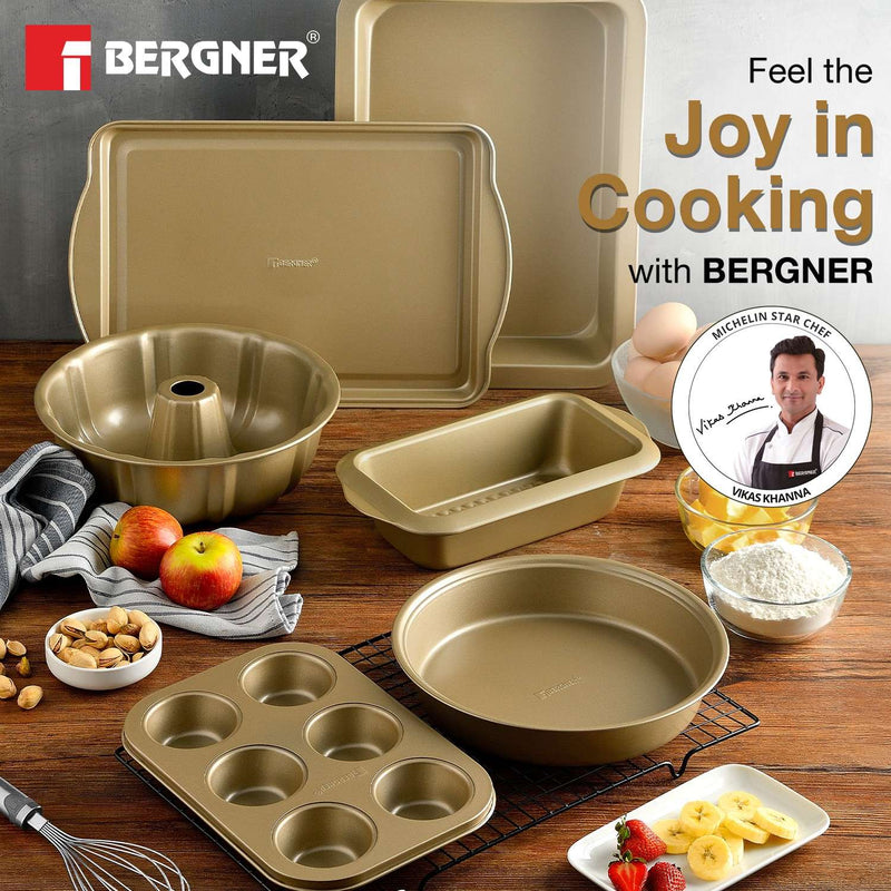 Bergner Cento Carbon Steel Rectangle Large Oven Tray 38.5x26cm
