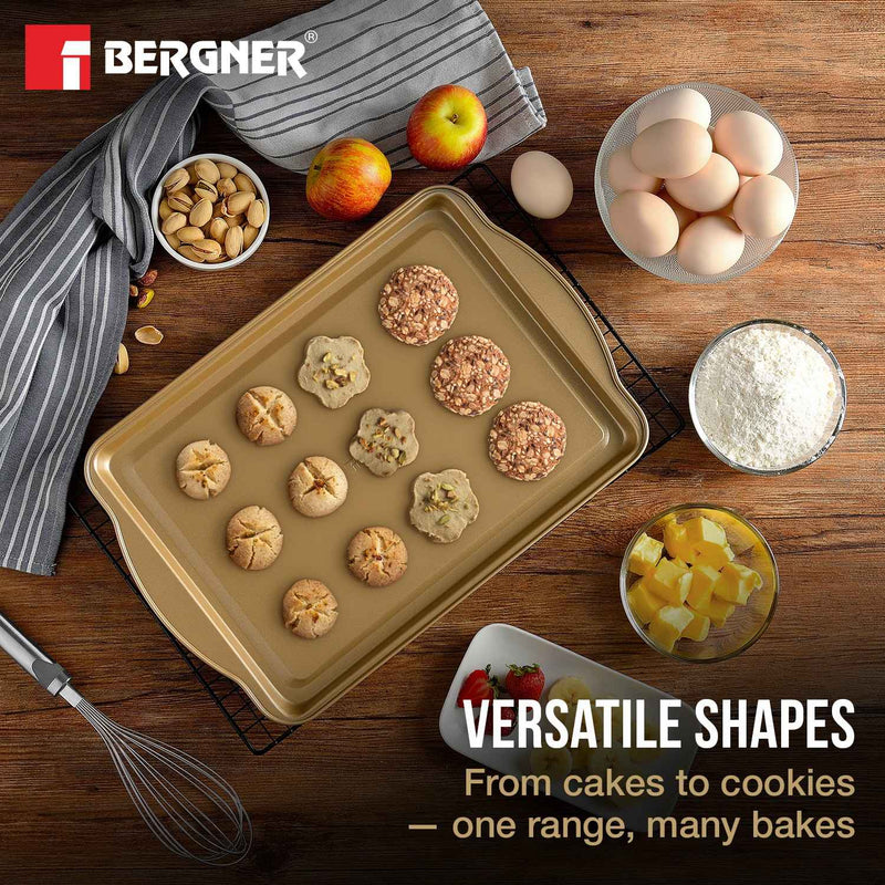 Bergner Cento Carbon Steel Rectangle Large Oven Tray 38.5x26cm