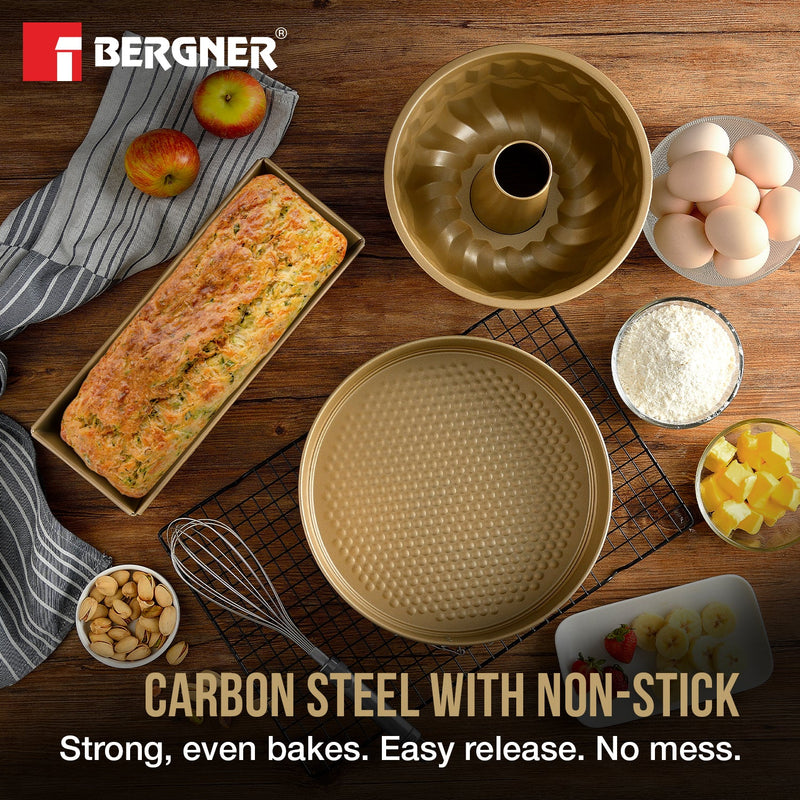 Bergner Cento Carbon Steel 3 Pcs Bakeware Set