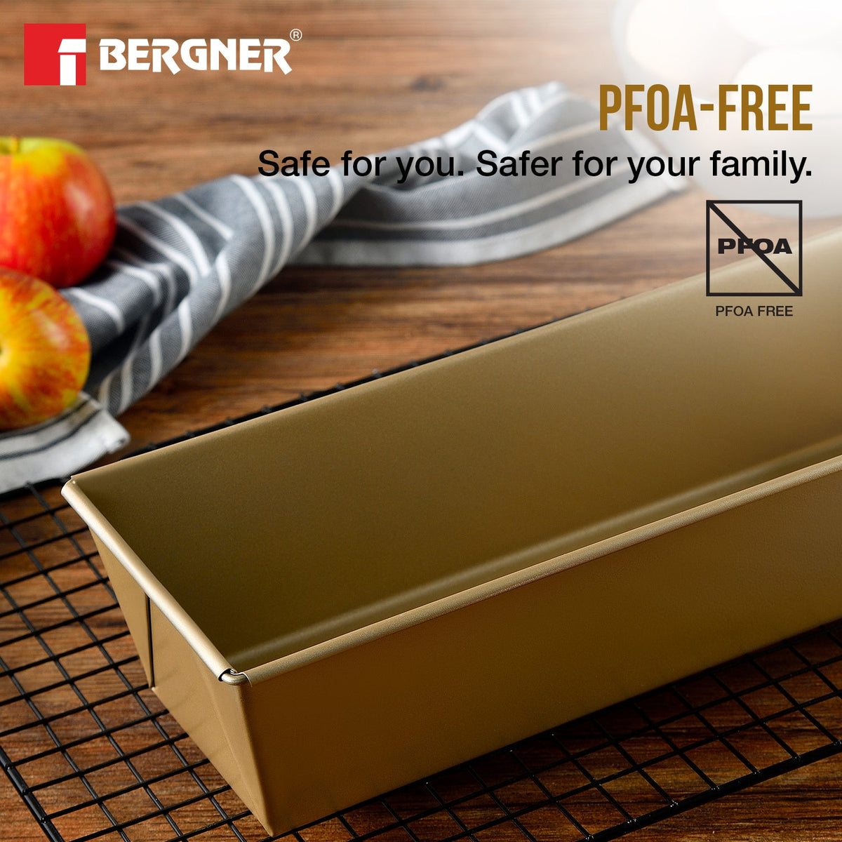 Bergner Cento Carbon Steel 3 Pcs Bakeware Set