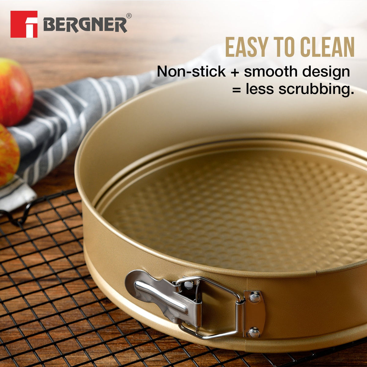 Bergner Cento Carbon Steel 3 Pcs Bakeware Set