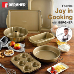 Bergner Cento Carbon Steel Square Springfrom Pan 24x24cm