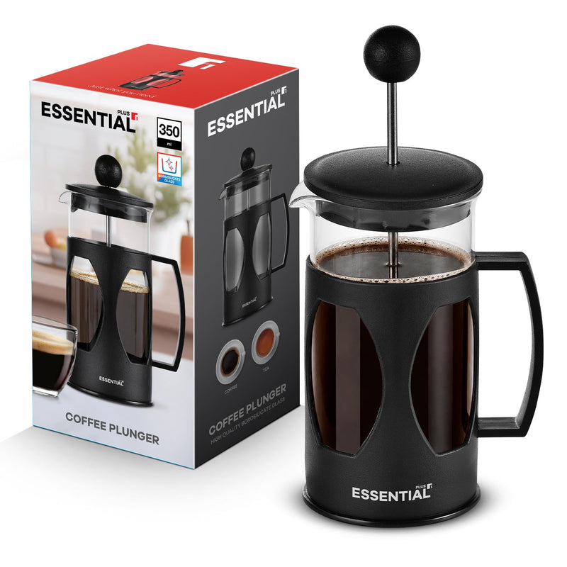 Bergner Essential Plus Borosilicate Glass 350 ml French Press (Coffee Plunger)