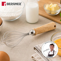 Bergner Essential Plus Stainless Steel Manual Hand Whisk 26cm