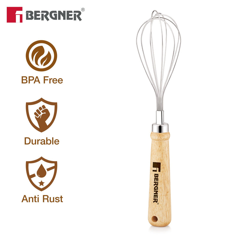 Bergner Essential Plus Stainless Steel Manual Hand Whisk 26cm