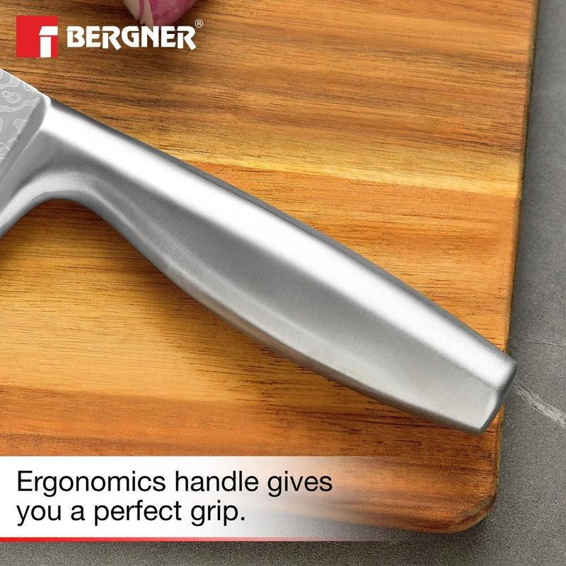Bergner Argent Stainless Steel 20cm Chef Knife, Matt Finish