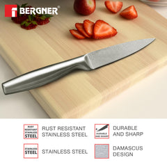 Bergner Argent Stainless Steel Paring Knife 8.75cm (3.5')