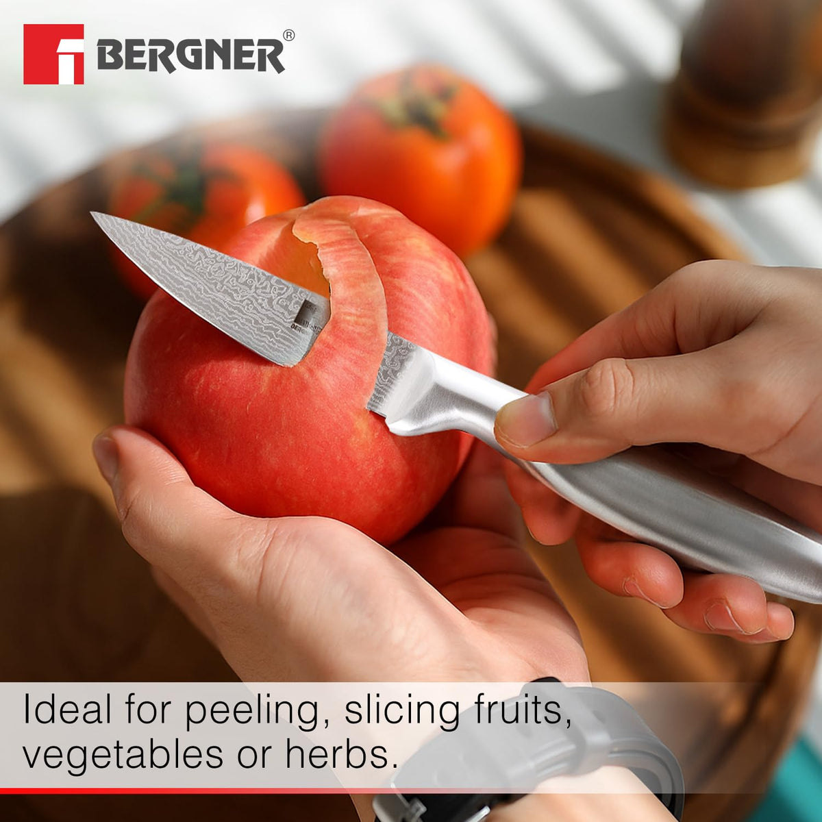Bergner Argent Stainless Steel Paring Knife 8.75cm (3.5')